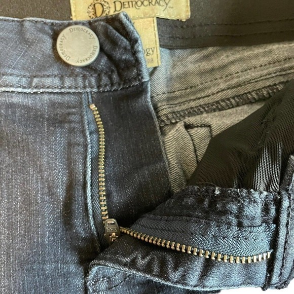 Democracy ab Technology Jeans 4 Skinny Dark Wash Stretch Elastic Waist NEW - Picture 10 of 16
